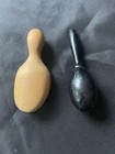 Shoe Mold Wooden Footform Early 1900s Pat Nov 1907 6  Long   Black Darning Egg
