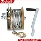Findmall 3500-lbs Hand Winch For Trailer Winch Durable Hand Crank With Cable