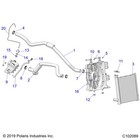Polaris Radiator Assembly  Wl  Led  includes Radiator  Cap  Fan 