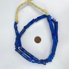 Russian Blue Opaque Trade Beads Czech 30 Inch
