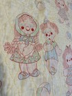 Vintage Quilted Cotton Baby Crib Blanket Nursery Kitschy Dolly