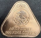 2024 Triangle Libertad 1 Avdp Oz  999 Copper Coin