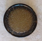 Vintage Mcm Brown Amber Textured Glass  Small 4  Ashtray  Boho Tiki
