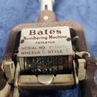 Vintage Bates Numbering Machine 6 Wheels Style E Automatic Numerical Stamper