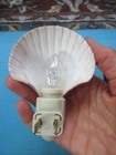 Vintage Scallop Seashell Night Light 3 25 wx2 5 h Mauve - Never Used