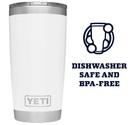 Yeti Rambler 20oz Stainless Steel Vacuum Insulated Tumbler W magslider Lid White