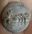 86bc Anonymous Roman Republic Ar Denarius Apollo jupiter On Quadriga