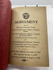 1943 Cotton Belt Route St Louis Southwestern Railway Agreement Railroad Tran Red
