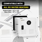 55000 Btu Rv Tankless Water Heater Propane Gas 3 9gpm W controller Instant Hot