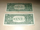 2013  1 Dollar Star Note Lot Of 2 Various Mints  Condition money  Currency  Bill