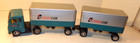 Nib Vintage Tin Friction Transcon Lines Twin Trailers Truck Made In Japan Box