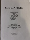 Ww1 Usmc Rare Soldiers Of The Sea Recruiting Booklet