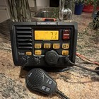 Icom Ic-m502 Vhf Marine Radio Waterproof Dsc Noaa Weather Channels Black