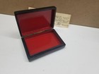 Fedoskino Vintage Russian Signed Black Lacquer Box Card From Fedoskino Factory