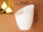 2-pack 4-1 2  Quaray T50 White Plastic Lamp Shade For Torchiere Floor Lamp