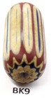 Nice Old Venetian Chevron Trade Bead African From Estate Bk9 Bg 71