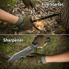 Survival Hunting Knife With Sheath  15-inch Full Tang Fixed Blade Tactical Bowie