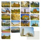 40 Pack Bulk Travel Postcards From Around The World For Mailing  4 X 6 In