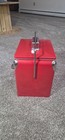 New Red Budweiser Vintage Cooler With Built In Bottle Opener