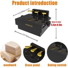 Hoseyin Adjustable Piano Pedal Extender Bench Black