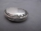 Nice German 830 Silver Oval Pill Box-no Mono-marked Pk