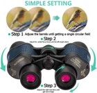 60x60 Binoculars Hd Zoom 10000m Vision Telescope Hunting Outdoor Travel  bag