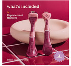 Dollar Shave Club For Women   Maroon Wavy Grip Handle 2 Pack