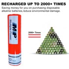 6 Pcs 3000mah 3 7v Li-ion Battery Rechargeable With Fast Double Battery Charger