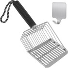 Cat Litter Scoop  Solid And Durable Kitty Metal Scooper  Stainless Steel Sift   