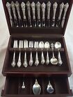 Eloquence By Lunt Sterling Silver Flatware Service For 12 Set 63 Pieces