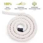 Xinshuncan Natural Cotton Craft Rope 1 2 Inch X 100 Feet 4-strand Twisted