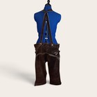 Bavarian Tracht Traditional Suede Lederhosen With Embroidery