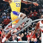 Lebron James Hand Signed Photo 8x10 Autographed Coa Hologram La Lakers