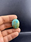 Large Rare Old Vintage Tibetan Turquoise Stone Beads Worn Patina Bead Top Bead  