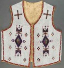 Men s Native Western American Old Style Handmade Sioux Beaded Work Vest Powwow