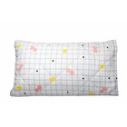 Jack   Jill Organic Cotton Quilted Pillow Cover  - Blue  jill  - New