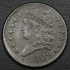1809 6 9 Over Inverted 9 Overdate Classic Head Half Cent 1 2c