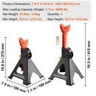 Jack Stand 3 Ton 6 000 Lbs Load Bearing Car Support Props 10 8-16 3 Inch