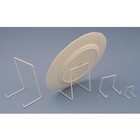 Jes Large 140mm Wire Plate Stand White  size 6  10 Pack 