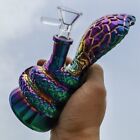 6 Inch Smoking Hookah Glass Bong Cobra Snake Colorful Pipe Water Pipe   Bowl Us 
