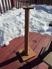 3 Antique Vtg 1920s 1930s Wood General Store Clothing Hat Counter Display Stands