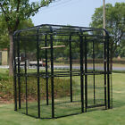 Xxl Walk In Metal Aviary Parrot Cage Flight Bird Cage Outdoor White black bronze