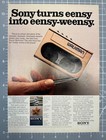 1983 Sony Super Walkman Cassette Player Vintage Print Ad 1980 s Advertisement