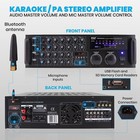 Pyle Dual Channel Bluetooth Mixing Amplifier - 2000w Rack Mount Karaoke Sound