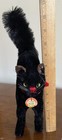 Rare Steiff 13   standing Rare Vtg Black Mohair Halloween Tom Cat Button Chest Tag