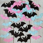 Gender Reveal Bat Confetti Halloween Baby Shower Party Table Supplies Decoration