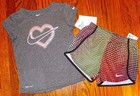 Nike Sport Authentic Toddlers Girls Original Brand New 2pc Shorts Set Sz 6x  Nwt