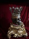 Antique 18-19th Century Vanitas Skull Memento Mori Oddities Baroque Sculpture 