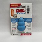 Kong Puppy Natural Teething Rubber Chew Toy For Dogs Extra Small X Small Blue