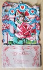 Vintage Pop Up Valentines Day Card Die Cut Greeting Card Printed In Germany 